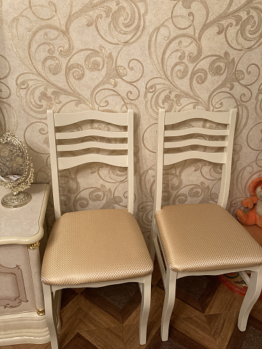 Деревянный стул Амадиу орех / камелия ромб 01 фото покупателя 5